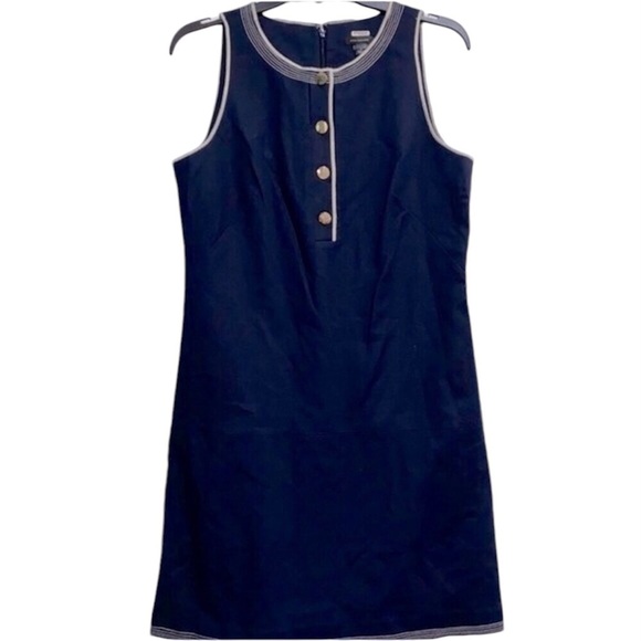 Ann Taylor navy blue dress size 0 - Picture 2 of 10